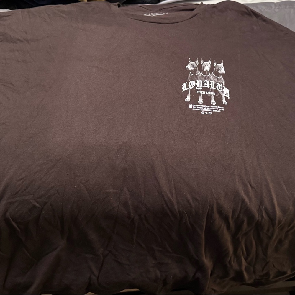 Men's Brown Graphic T-Shirt